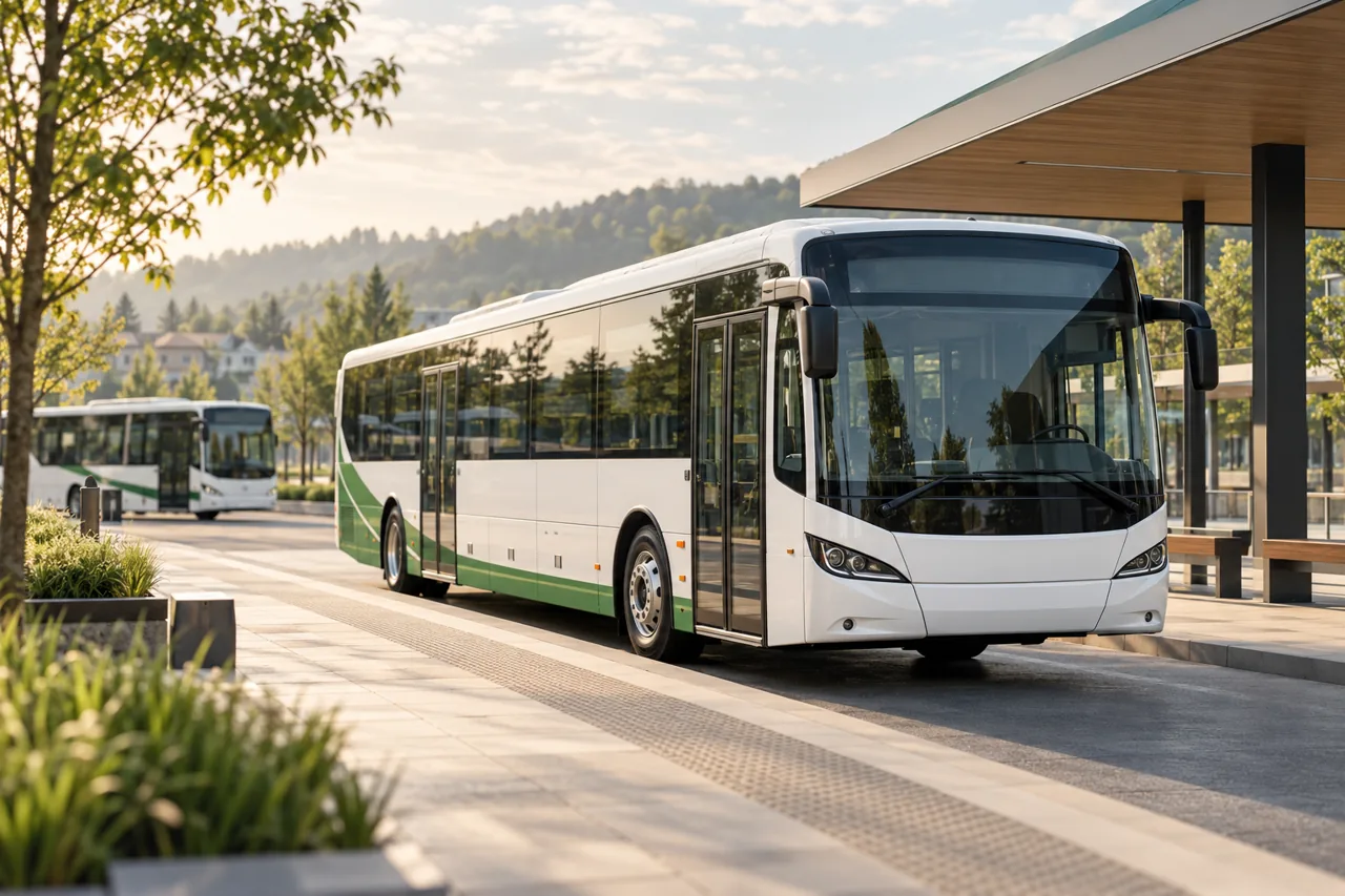 Autorska grafika floty autobusowej